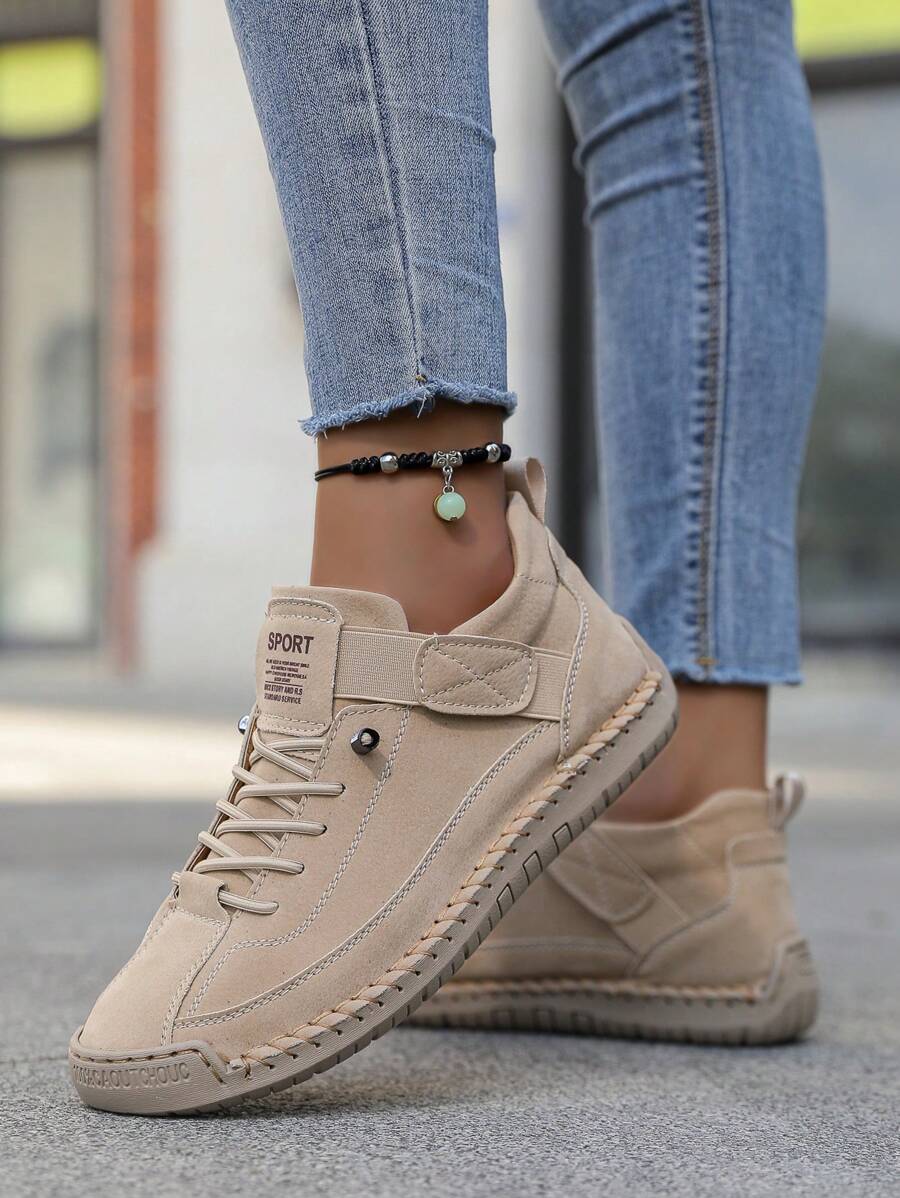 Damskie Wsuwane Botki w Stylu Brytyjskim