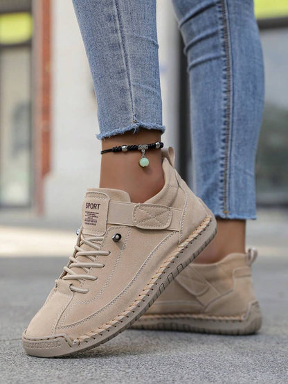 Damskie Wsuwane Botki w Stylu Brytyjskim