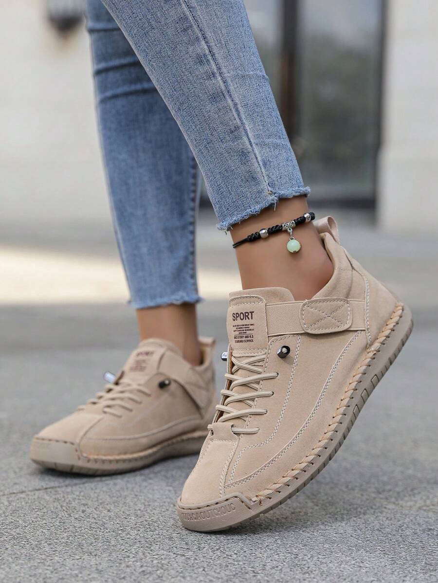 Damskie Wsuwane Botki w Stylu Brytyjskim