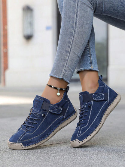 Damskie Wsuwane Botki w Stylu Brytyjskim