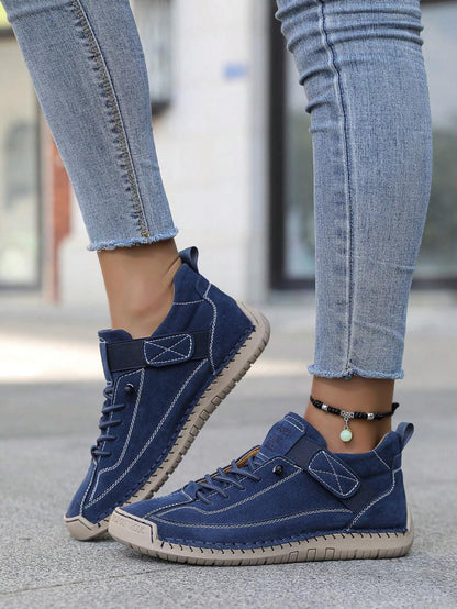 Damskie Wsuwane Botki w Stylu Brytyjskim