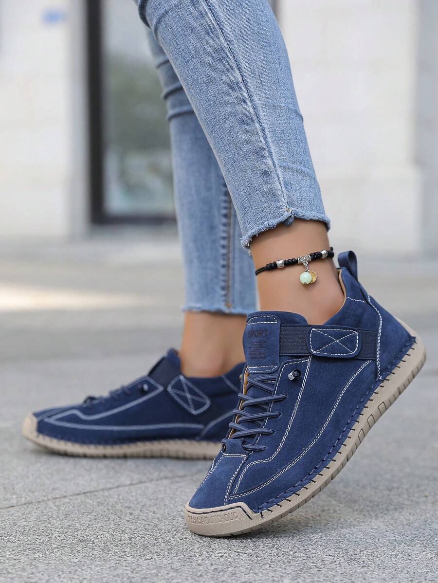 Damskie Wsuwane Botki w Stylu Brytyjskim