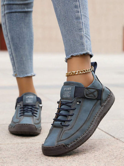 Damskie Wsuwane Botki w Stylu Brytyjskim