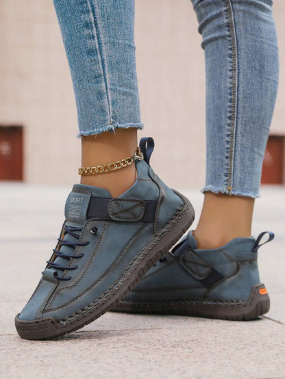 Damskie Wsuwane Botki w Stylu Brytyjskim