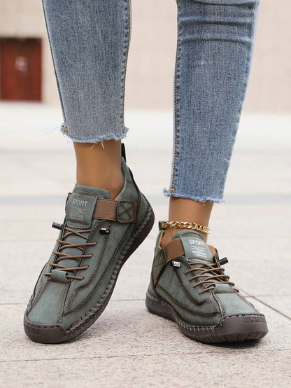 Damskie Wsuwane Botki w Stylu Brytyjskim