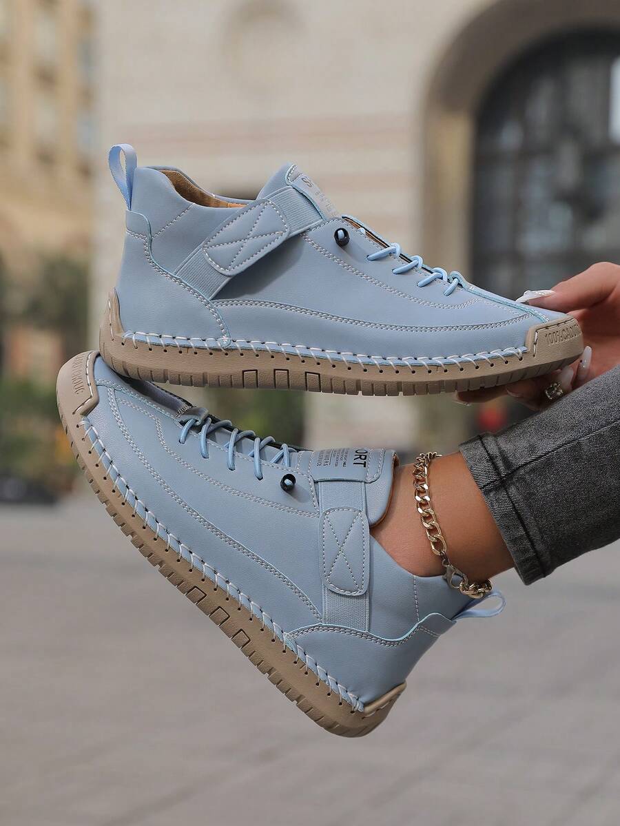 Damskie Wsuwane Botki w Stylu Brytyjskim