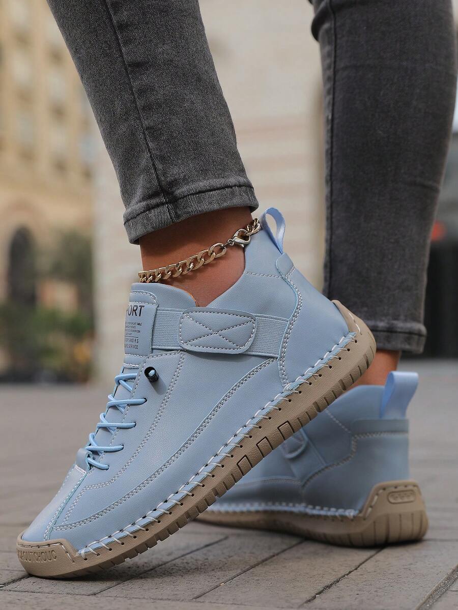 Damskie Wsuwane Botki w Stylu Brytyjskim