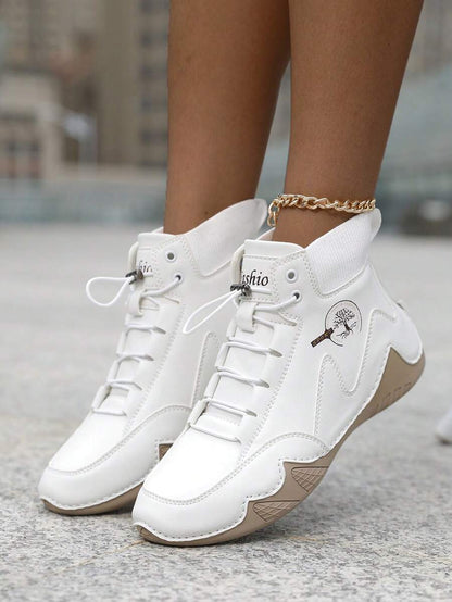 Damskie Wsuwane Botki w Stylu Brytyjskim