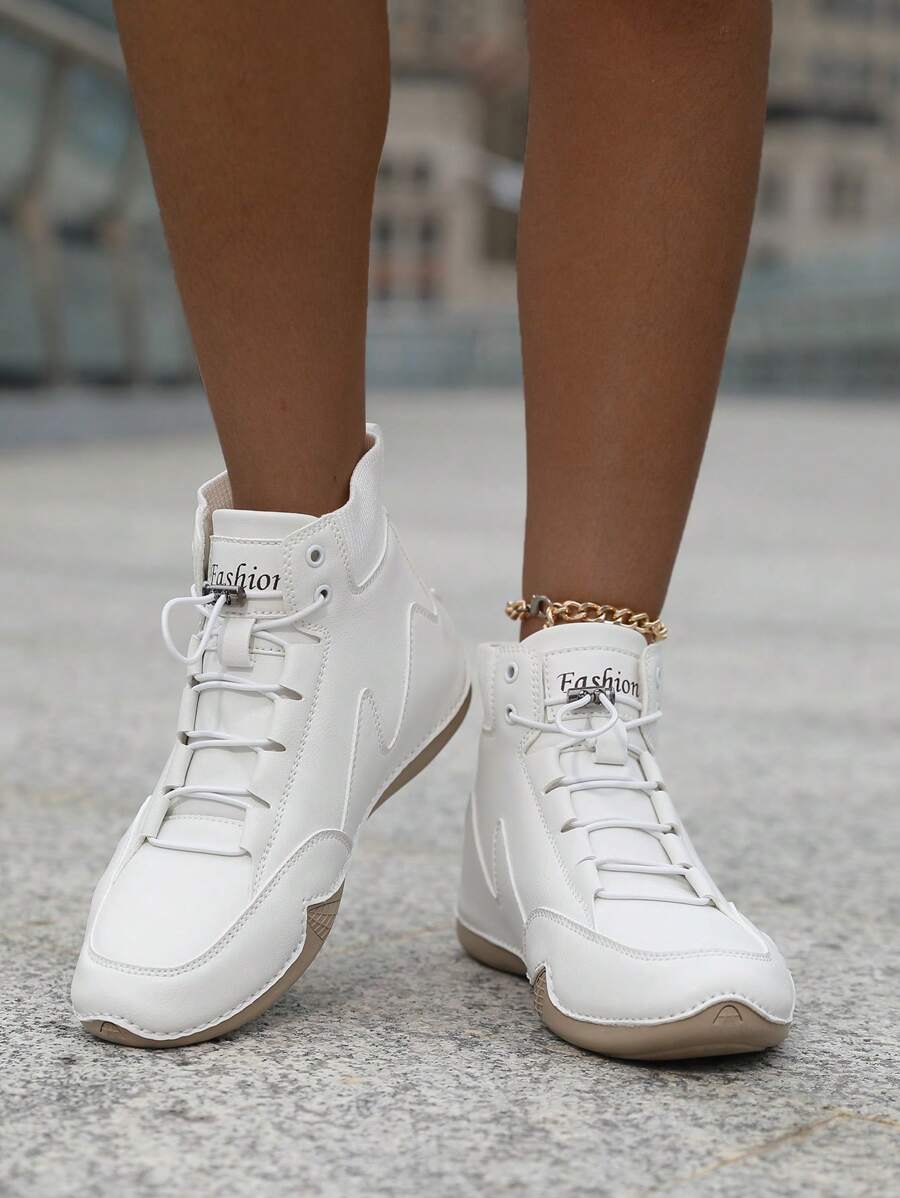 Damskie Wsuwane Botki w Stylu Brytyjskim