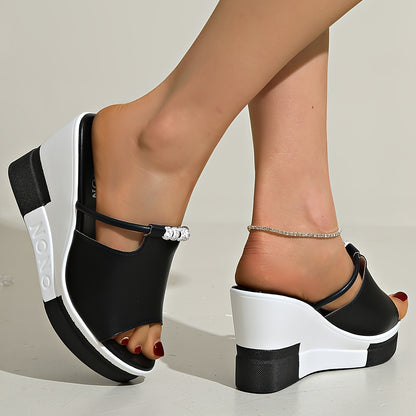 Elevate Wedge Slide Sandals