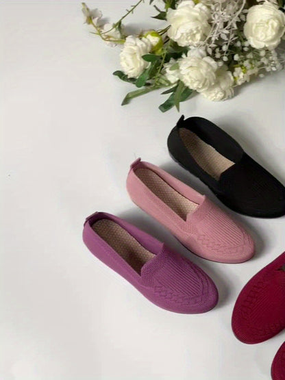 KnitEase Slip-On Loafers