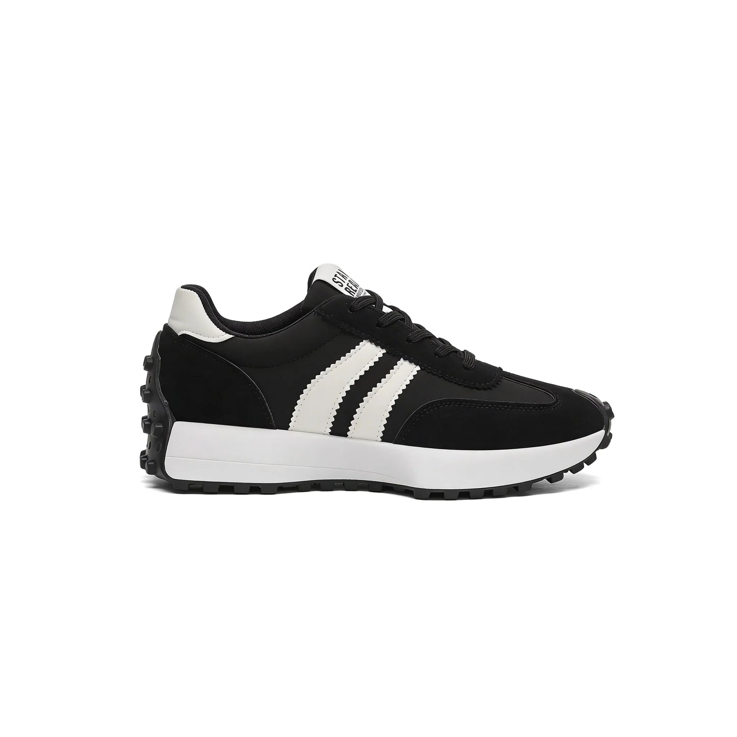 CloudLane Stripe Casual | Schwarz