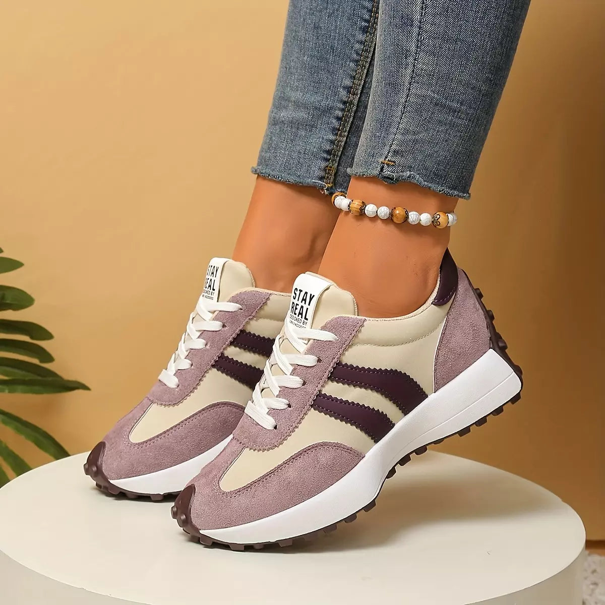 CloudLane Stripe Casual | Rosa