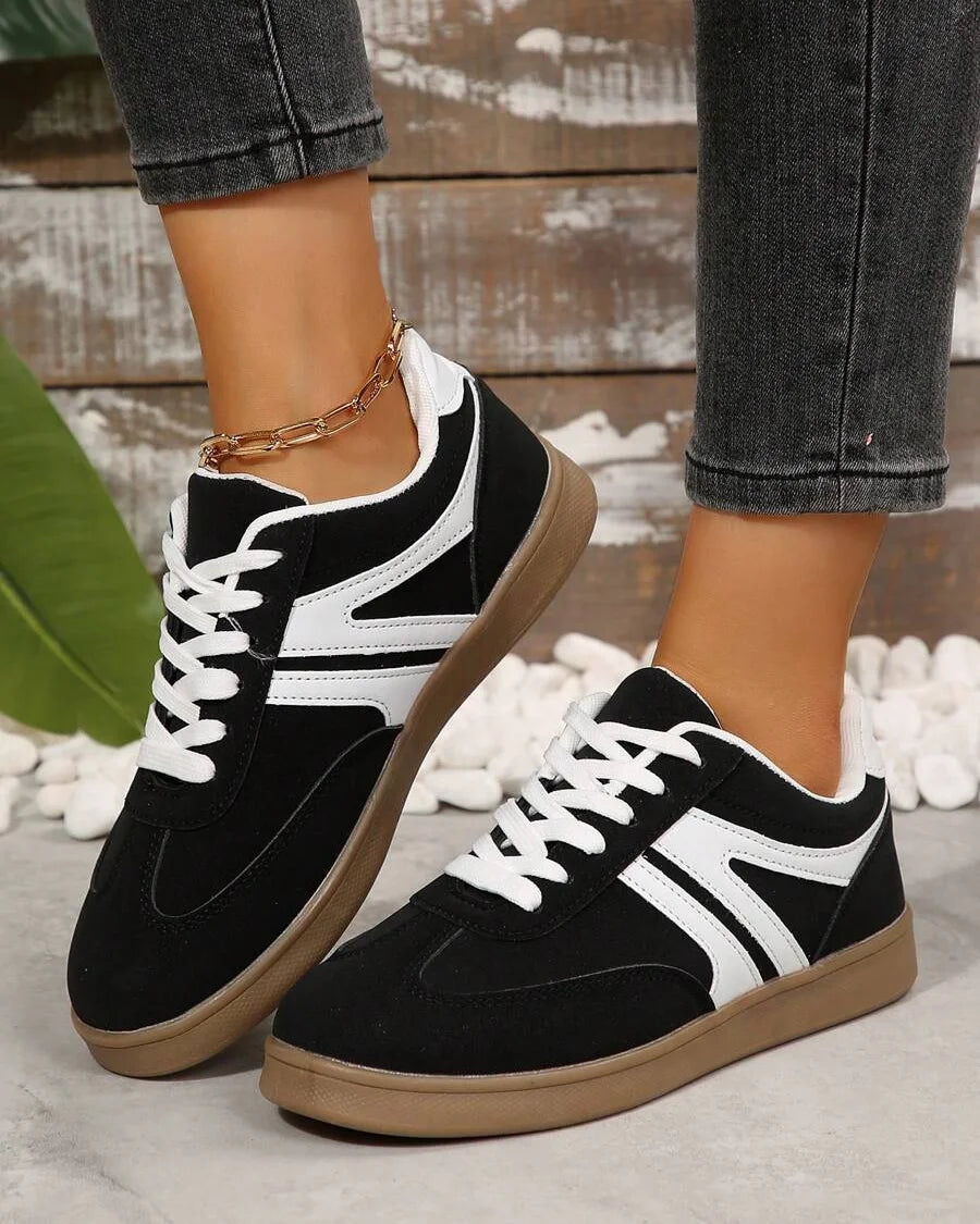 Sneakersy Harbor Court z różową gumową podeszwą
