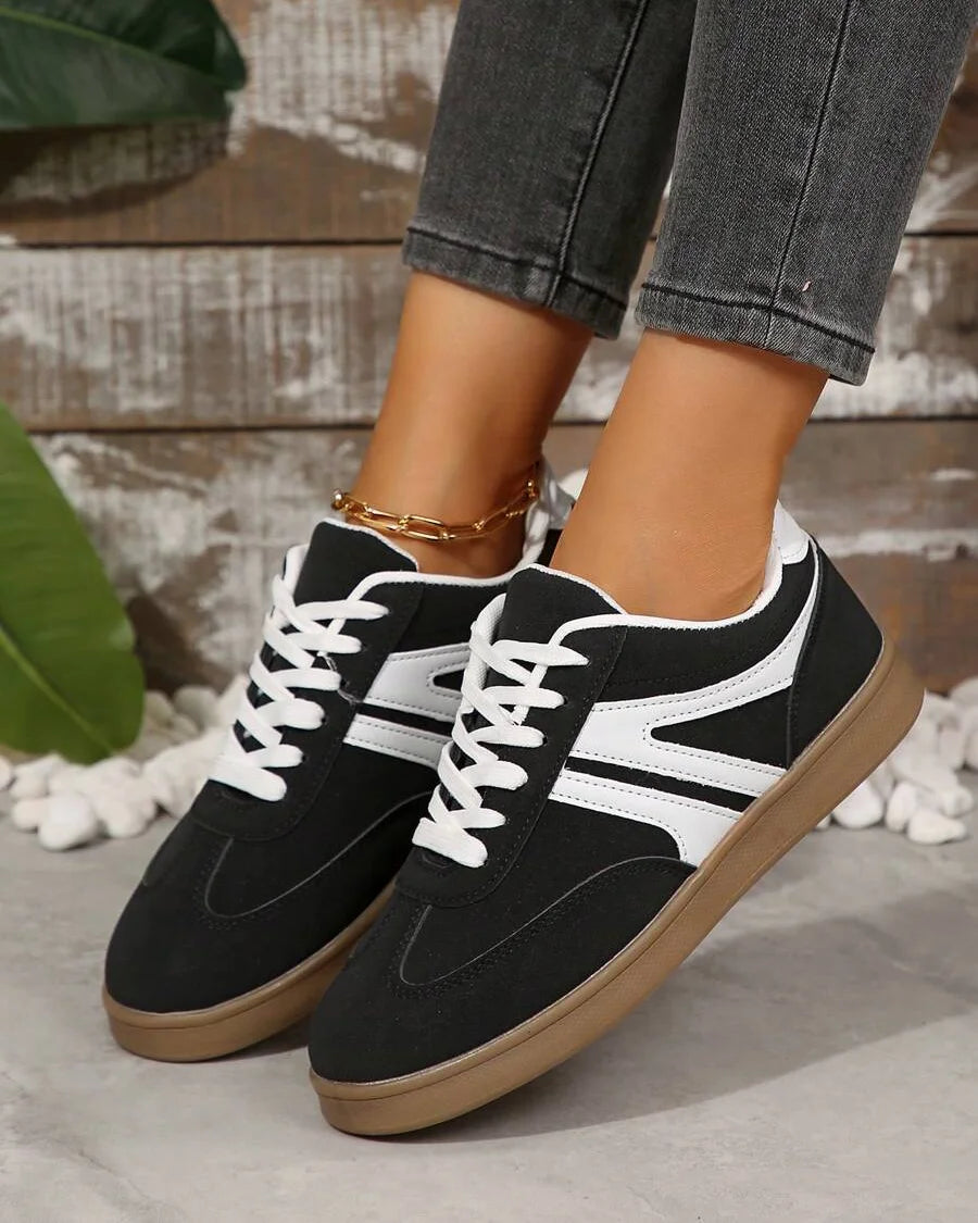 Sneakersy Harbor Court z różową gumową podeszwą