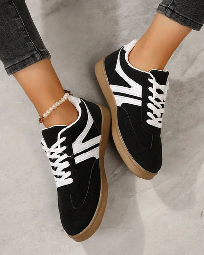 Sneakersy Harbor Court z różową gumową podeszwą