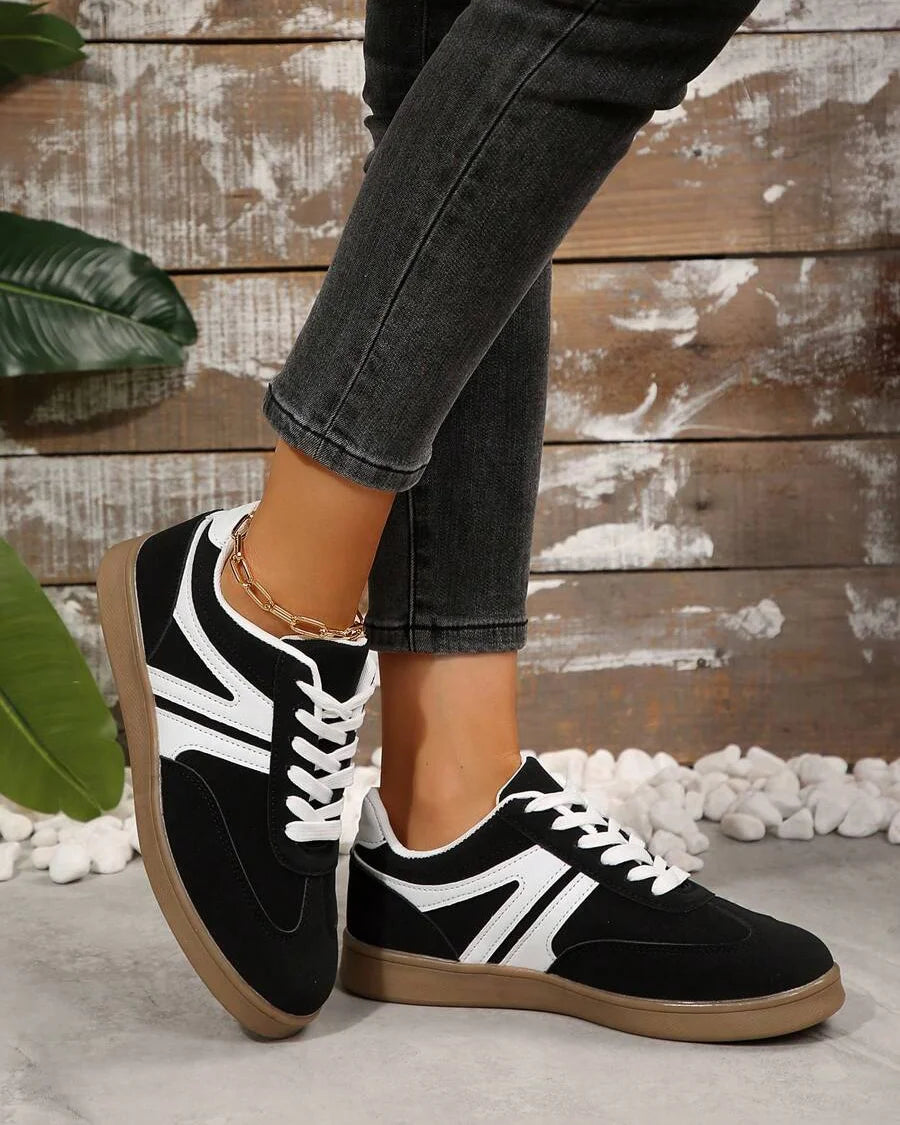 Sneakersy Harbor Court z różową gumową podeszwą