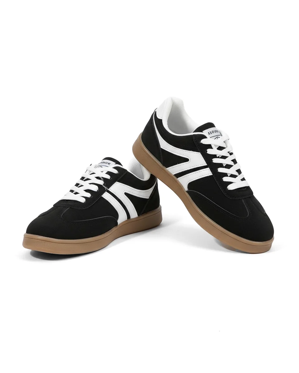 Sneakersy Harbor Court z różową gumową podeszwą