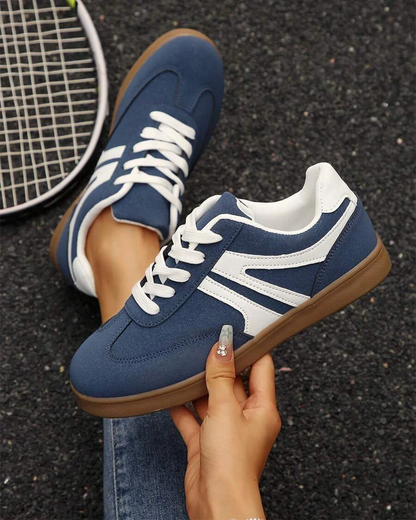 Damskie Casualowe Beżowe Sneakersy na Co Dzień