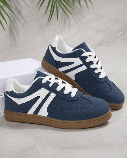 Damskie Casualowe Beżowe Sneakersy na Co Dzień