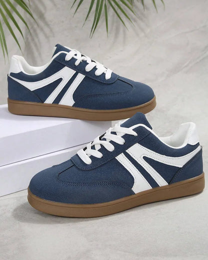 Damskie Casualowe Beżowe Sneakersy na Co Dzień