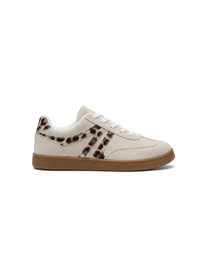 Damskie Casualowe Beżowe Sneakersy na Co Dzień