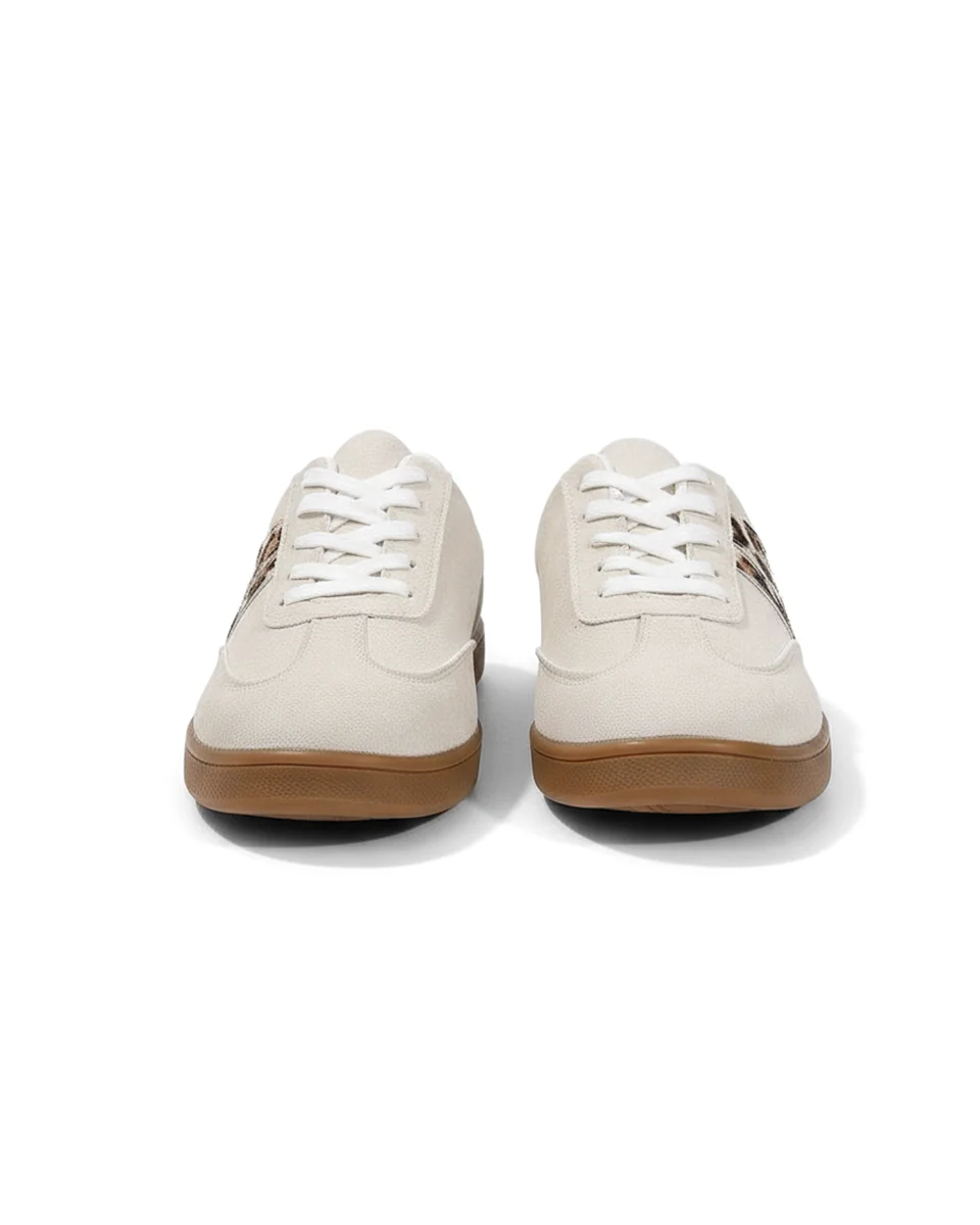Damskie Casualowe Beżowe Sneakersy na Co Dzień