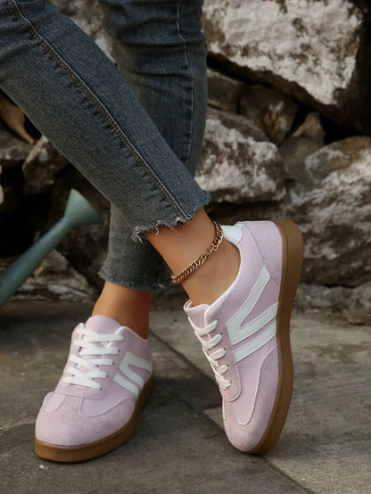 Sneakersy Harbor Court z różową gumową podeszwą