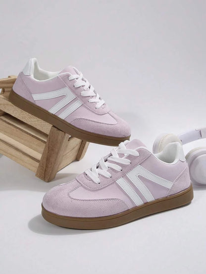 Sneakersy Harbor Court z różową gumową podeszwą