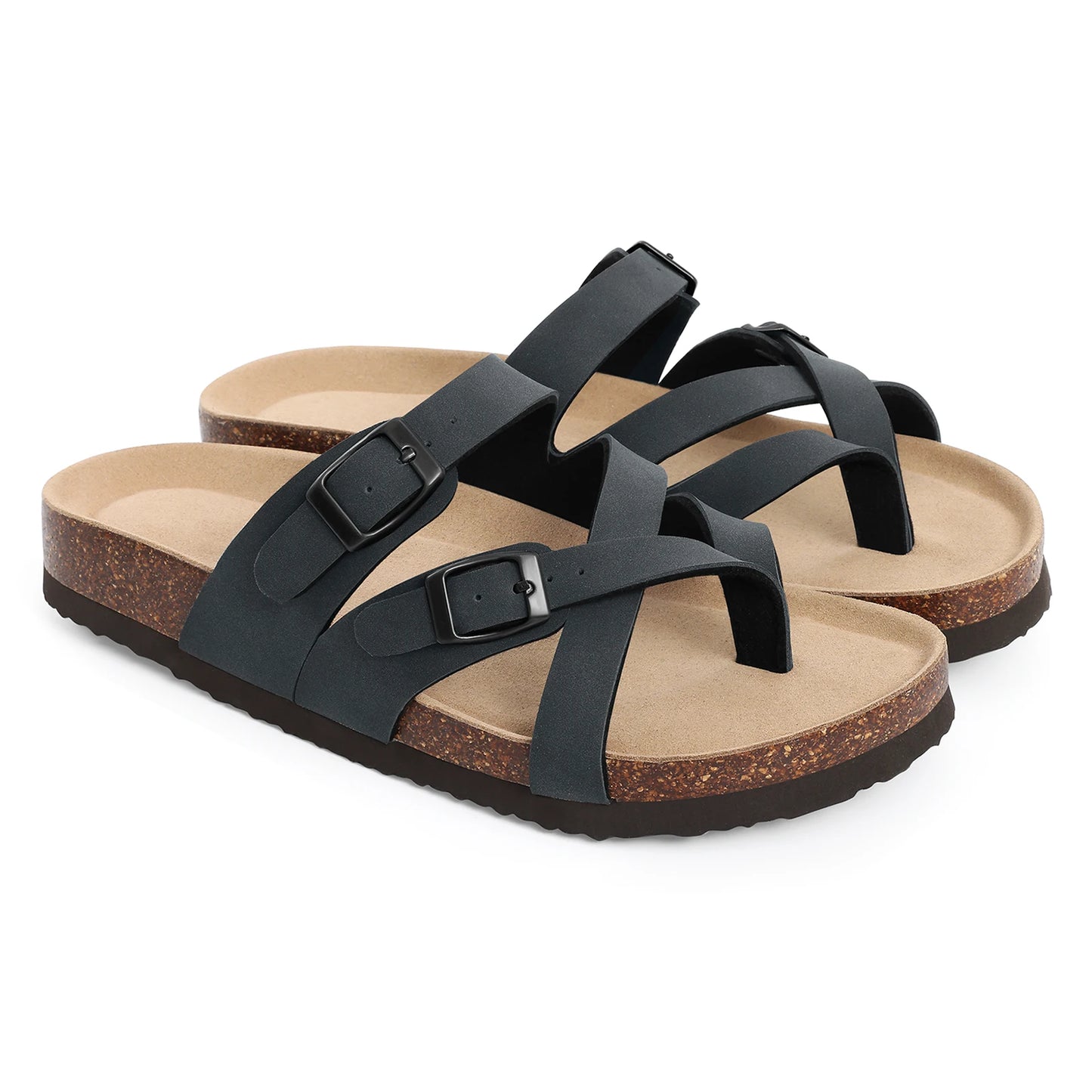 Terra Dual Buckle Cork Sandals