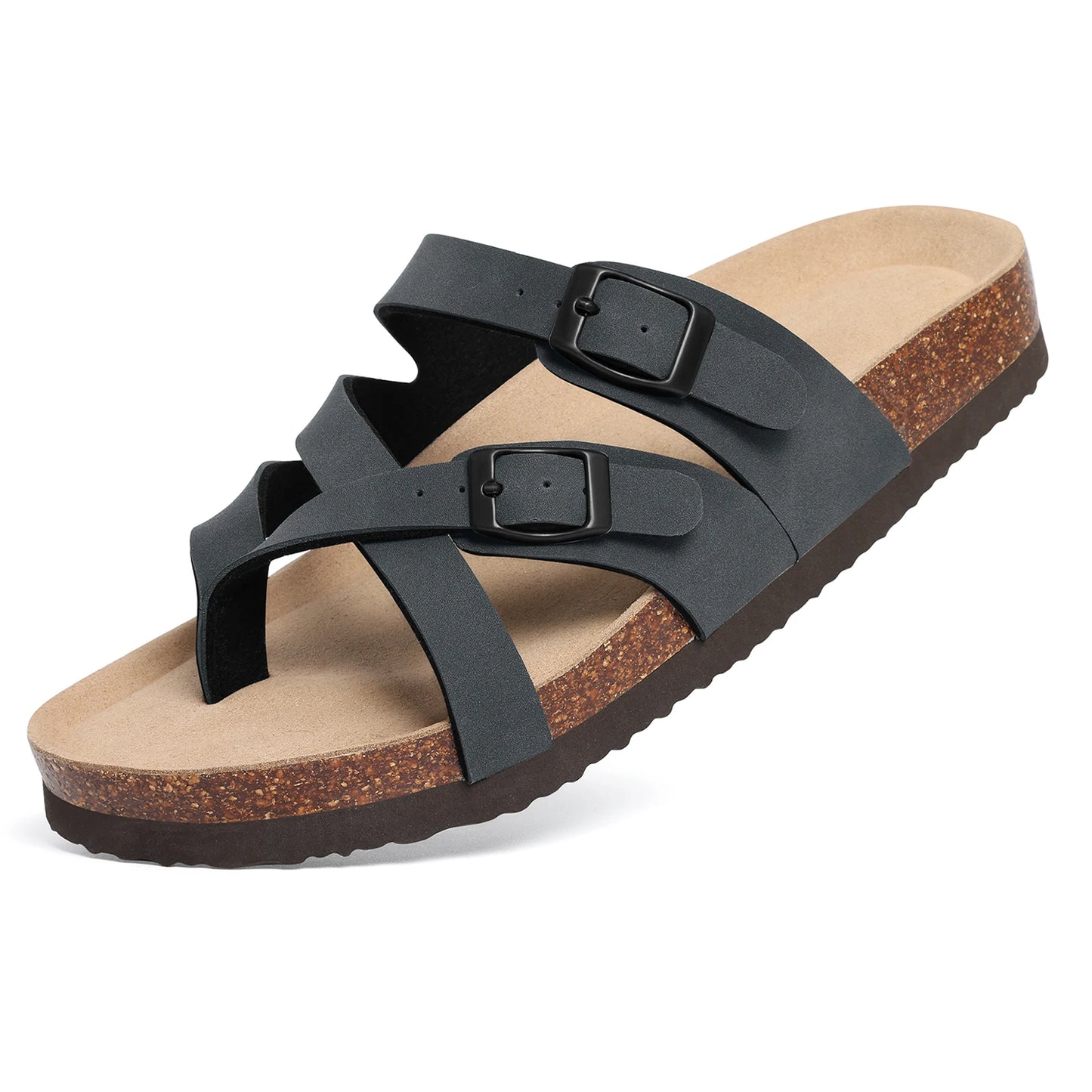 Terra Dual Buckle Cork Sandals