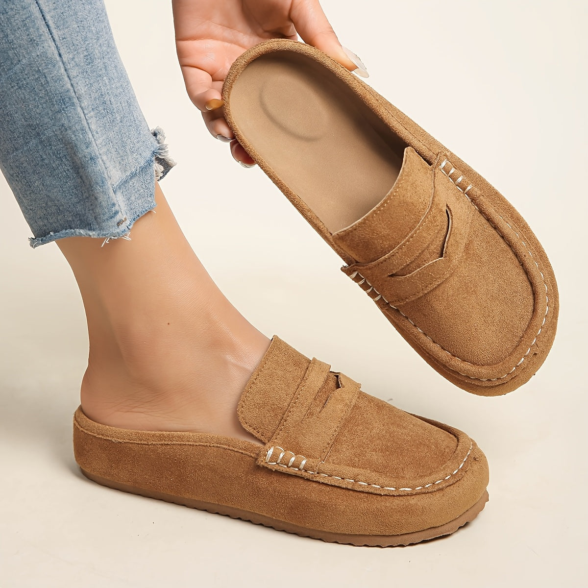 SoftStep Suede Mule Loafers