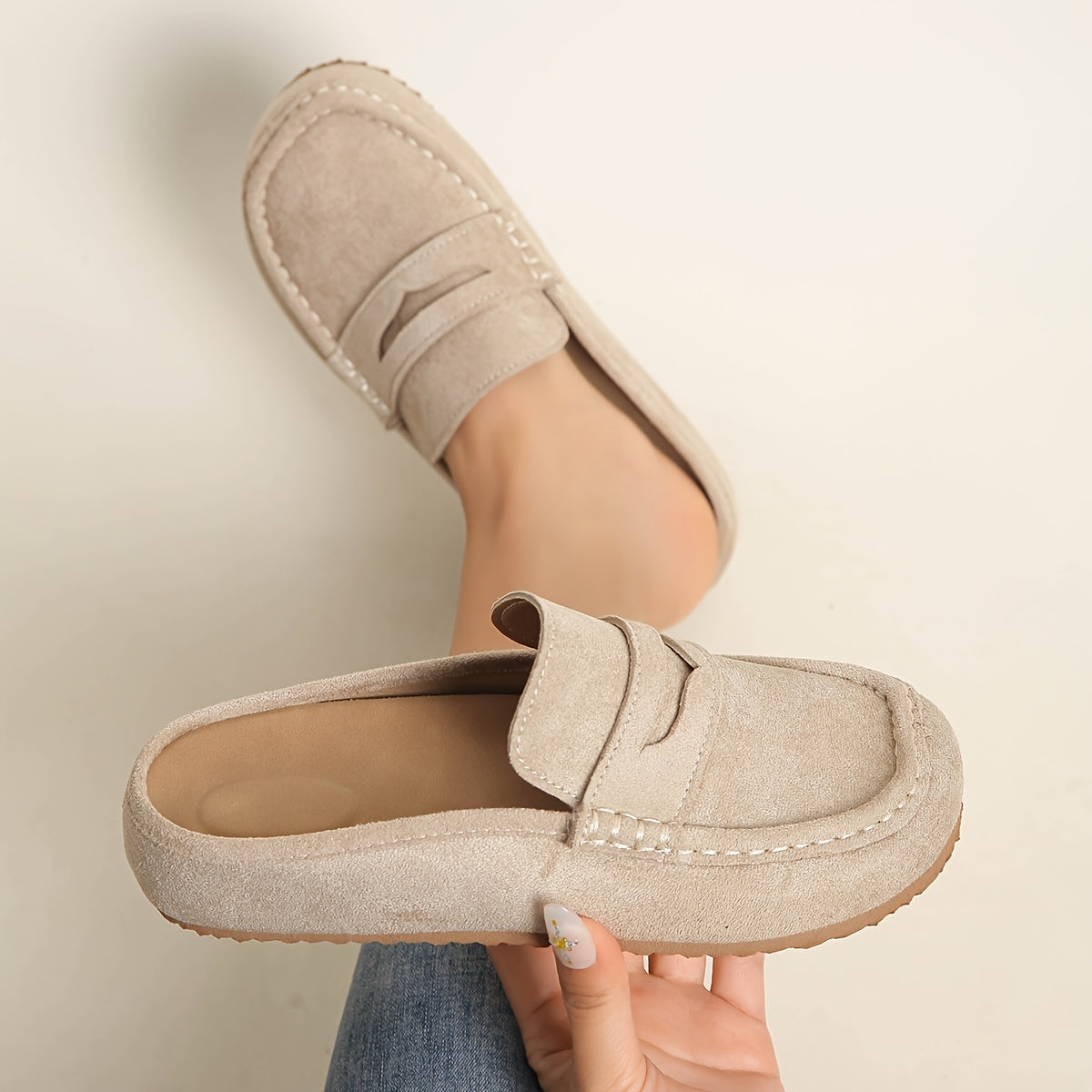 SoftStep Suede Mule Loafers
